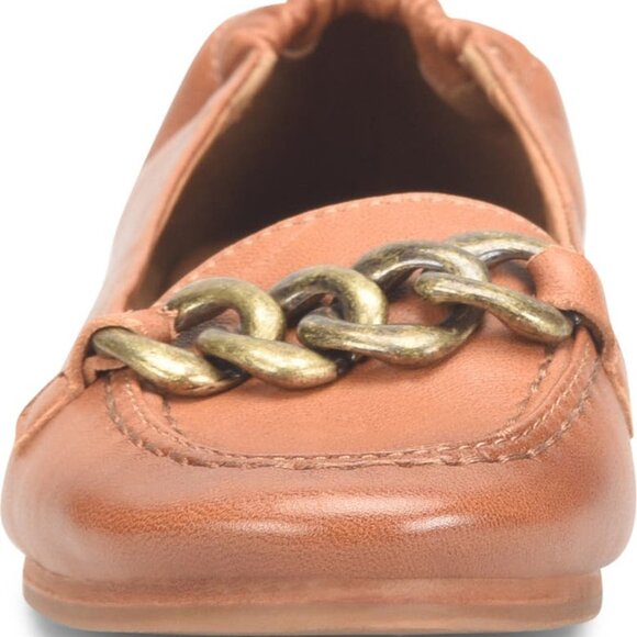 SOFFT Leather Chain Comfort Loafers Kadyn Chic Tan Brown Luggage Size 7.5 - Picture 3 of 7